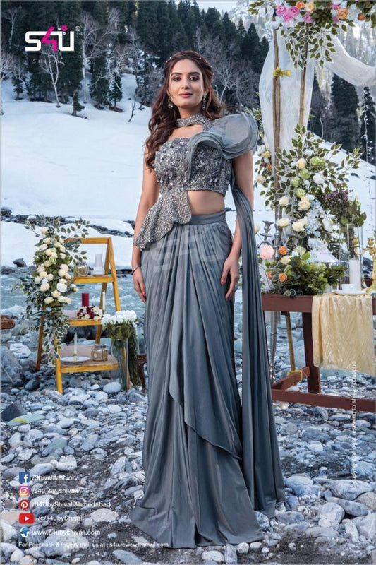 Predrape saree